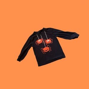 Carter's Black Tee with Orange Spider Trio